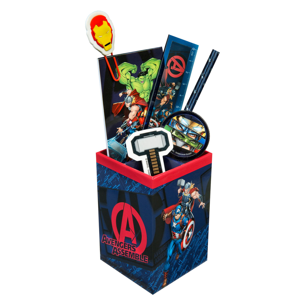 Ensemble de bureau Undercover Avengers, 7 pièces.