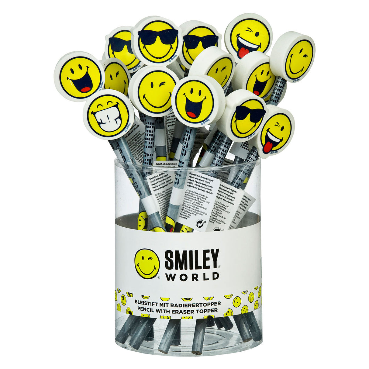 Visage souriant au crayon Undercover avec gomme, par pièce
