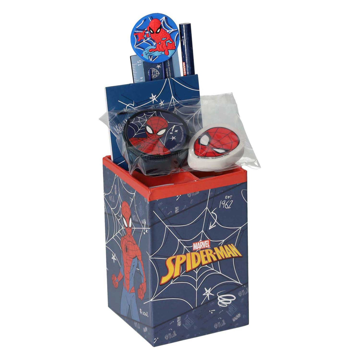 Ensemble de bureau Undercover Spiderman, 7 pièces.