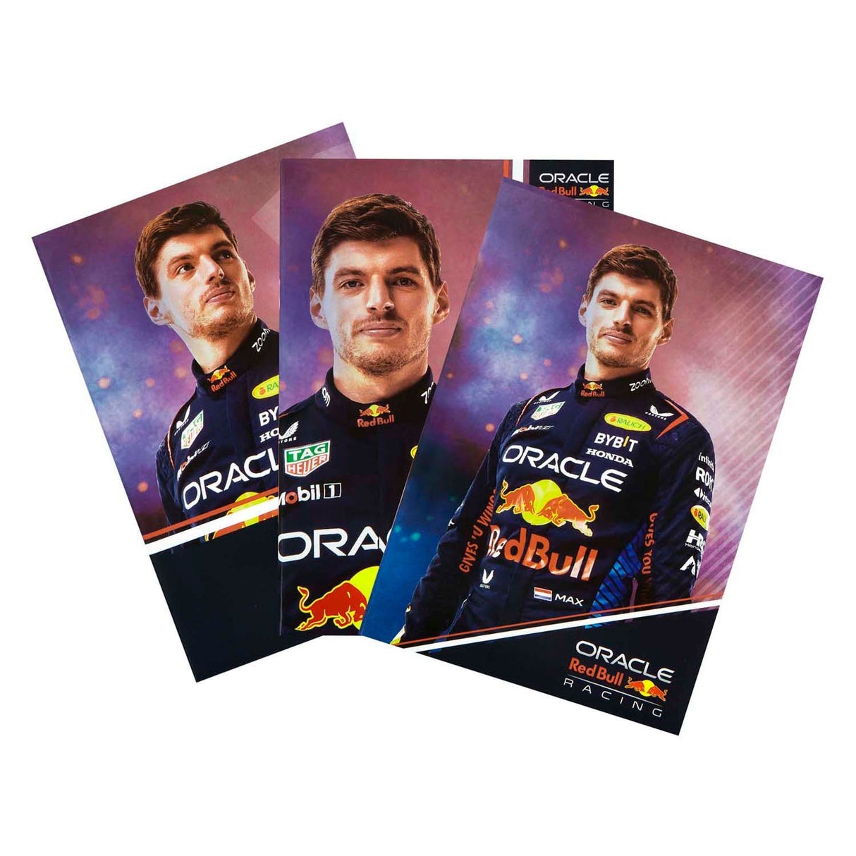 Ensemble de cahiers sous couverture Red Bull Racing Max Verstappen, 3 pcs.