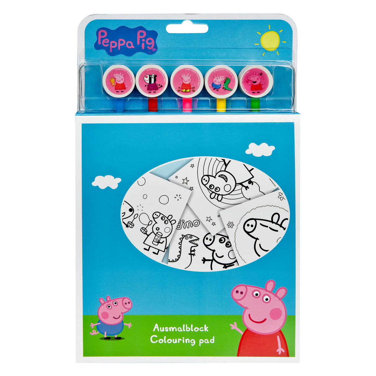 Pig Pig Pig Pig avec 5 crayons de couleur