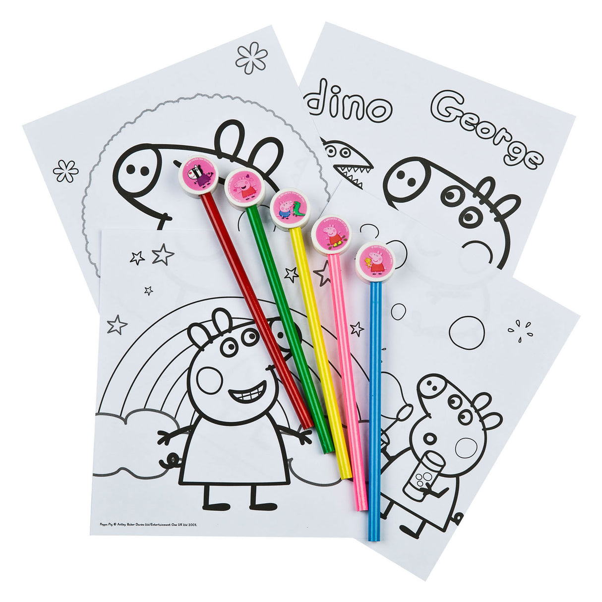Pig Pig Pig Pig avec 5 crayons de couleur