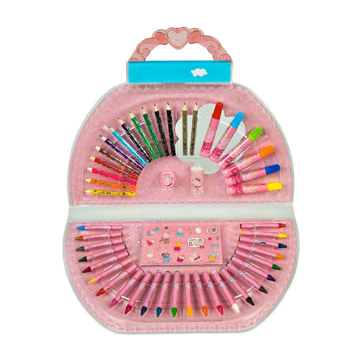 Étui à colorier Undercover Peppa Pig, 51 pcs.