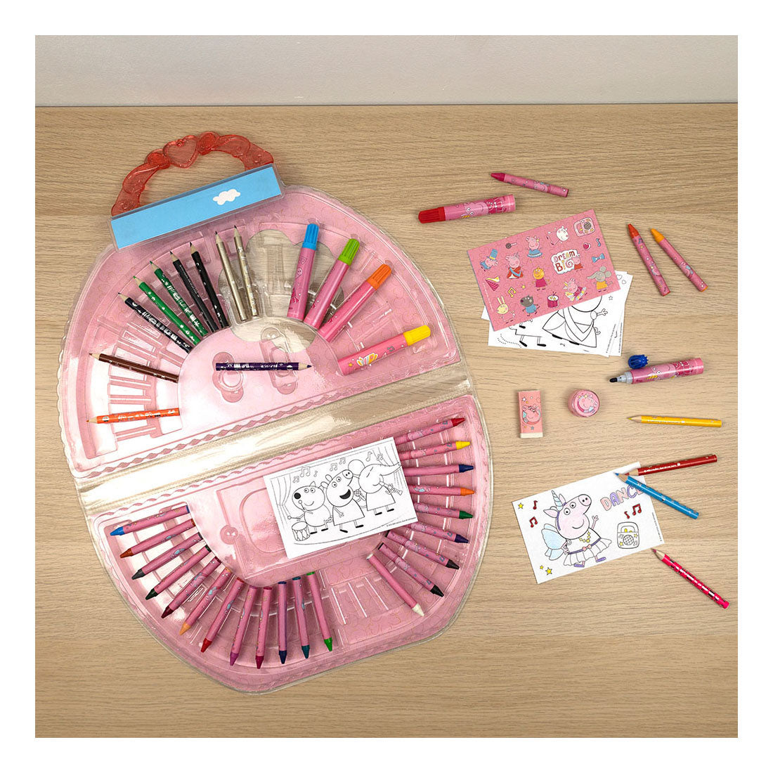 Étui à colorier Undercover Peppa Pig, 51 pcs.