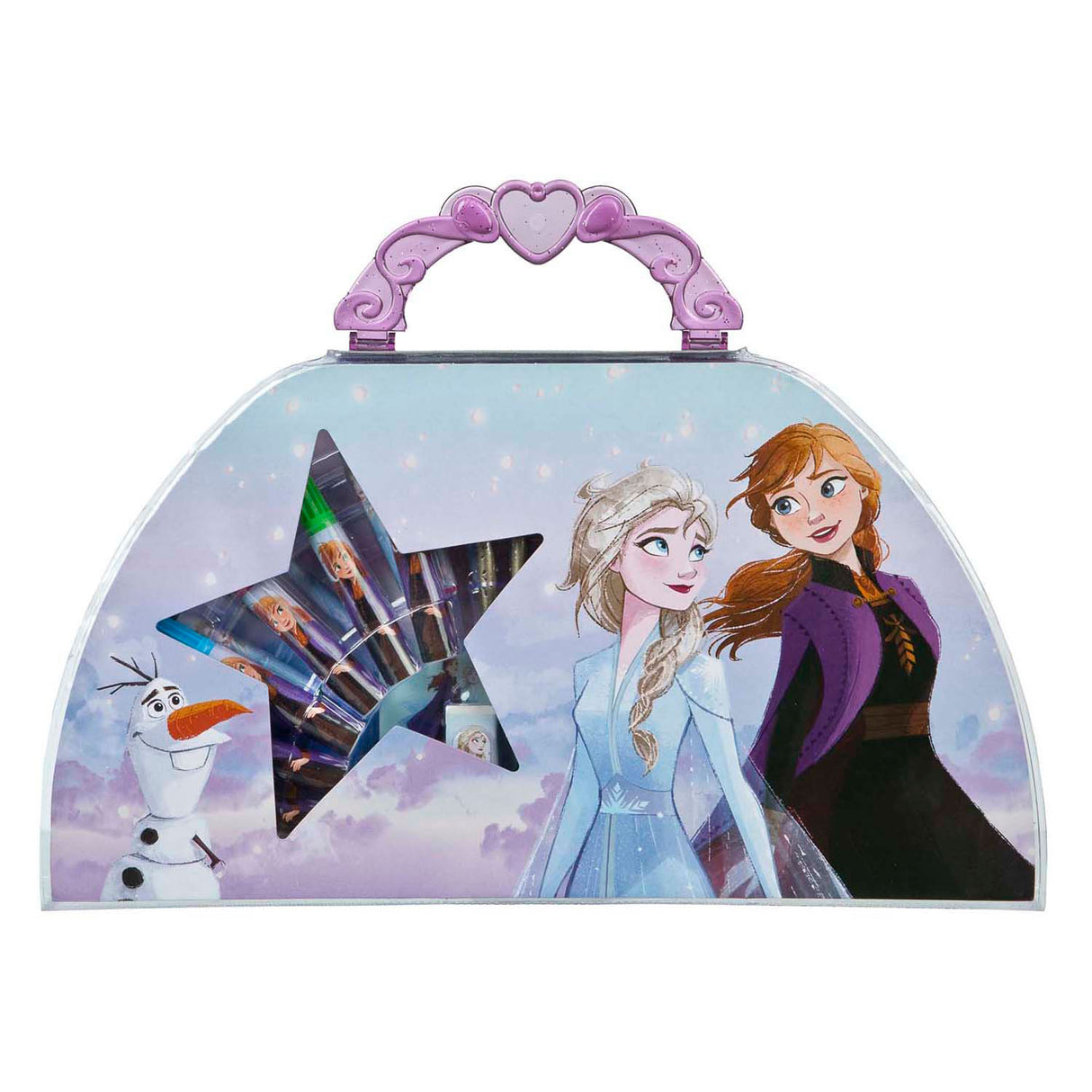 Étui à colorier Undercover Disney Frozen, 51 pièces
