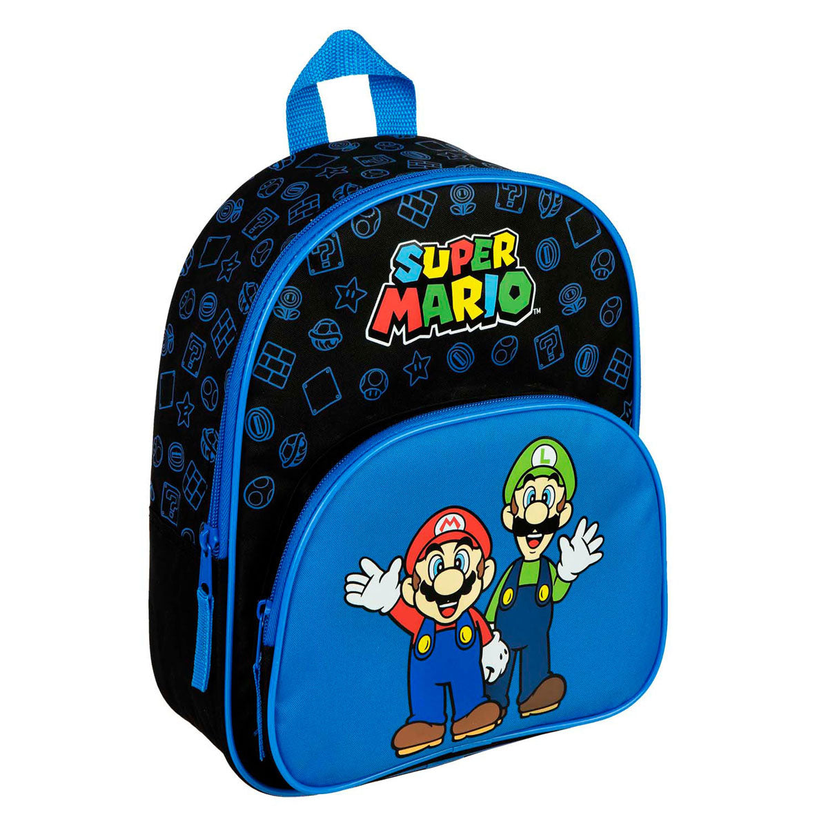 Sac à dos Undercover avec poche avant super mario bleu