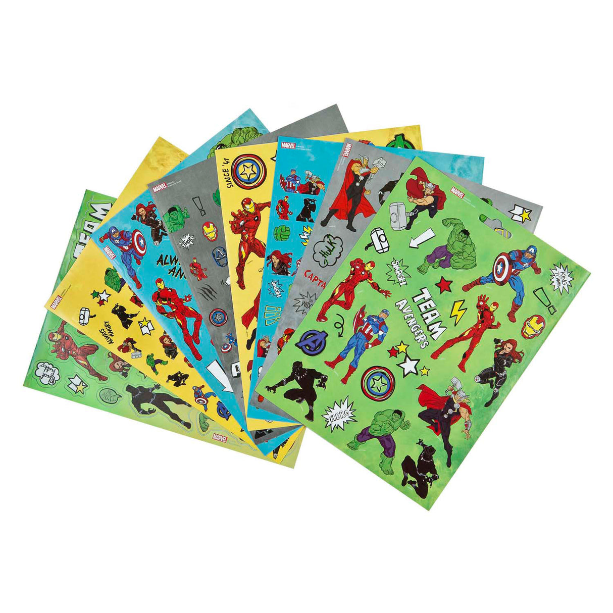 Livre d'autocollants Undercover Avengers avec 8 feuilles