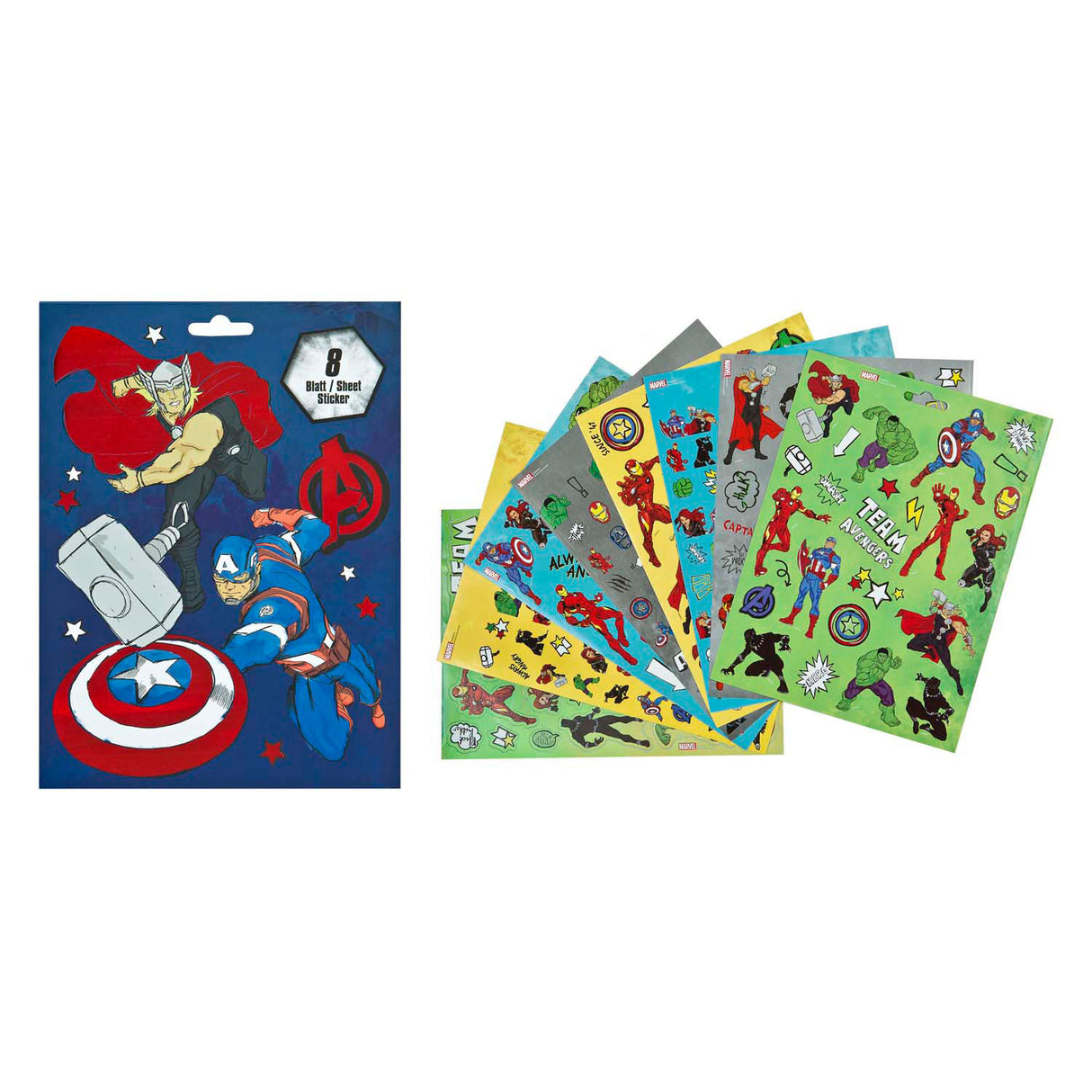 Livre d'autocollants Undercover Avengers avec 8 feuilles