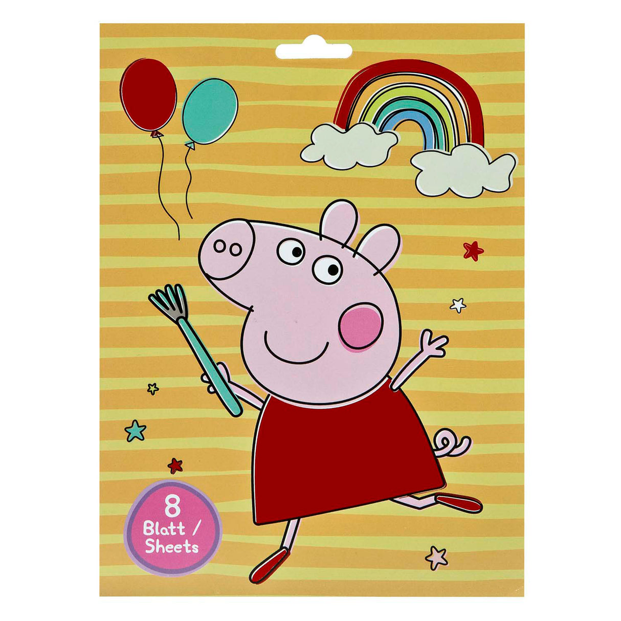 Livre d'autocollants Undercover Peppa Pig avec 8 feuilles