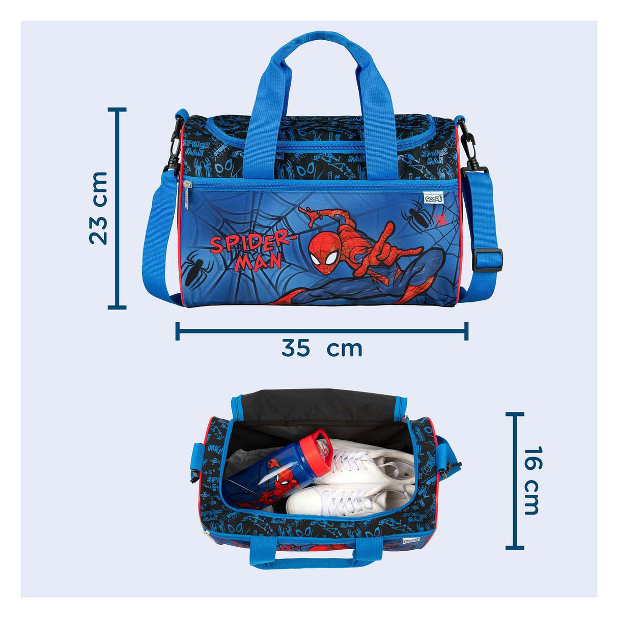 Sac de sport infiltré Spider-man