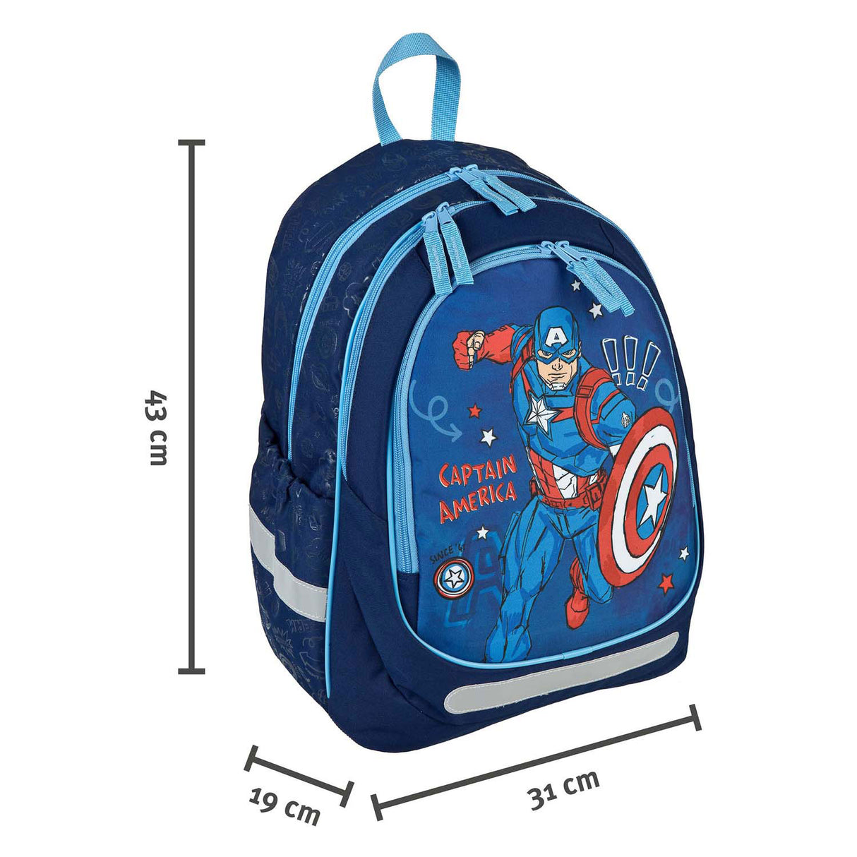Sac à dos scolaire ergonomique Undercover Captain America