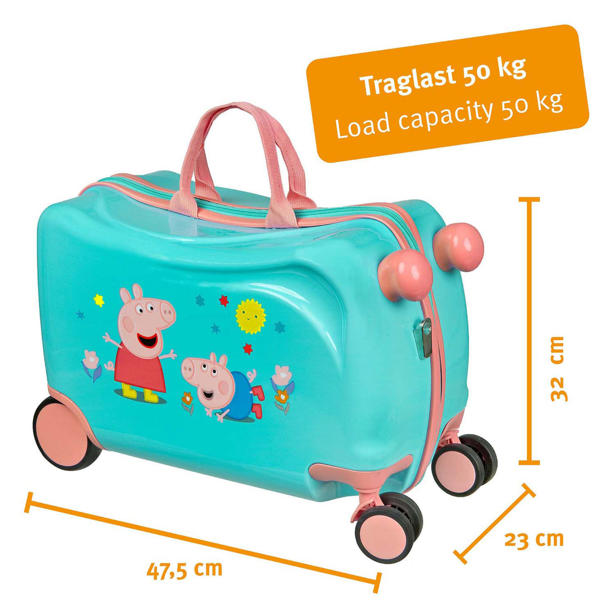 Valise trolley Undercover porteur Peppa Pig
