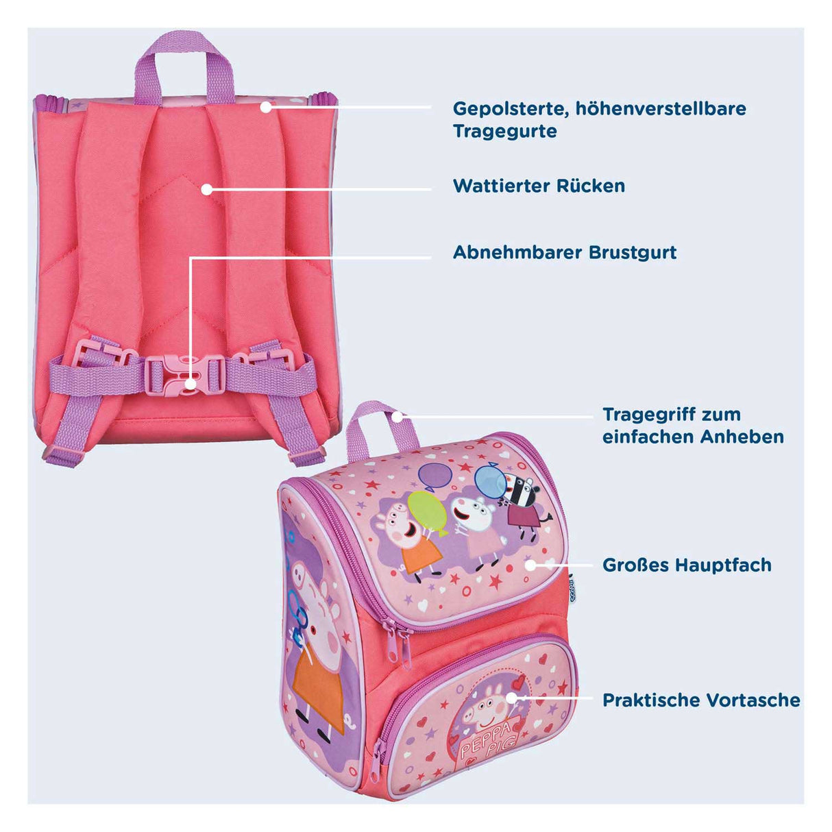 Sac à dos Undercover rose - Peppa Pig