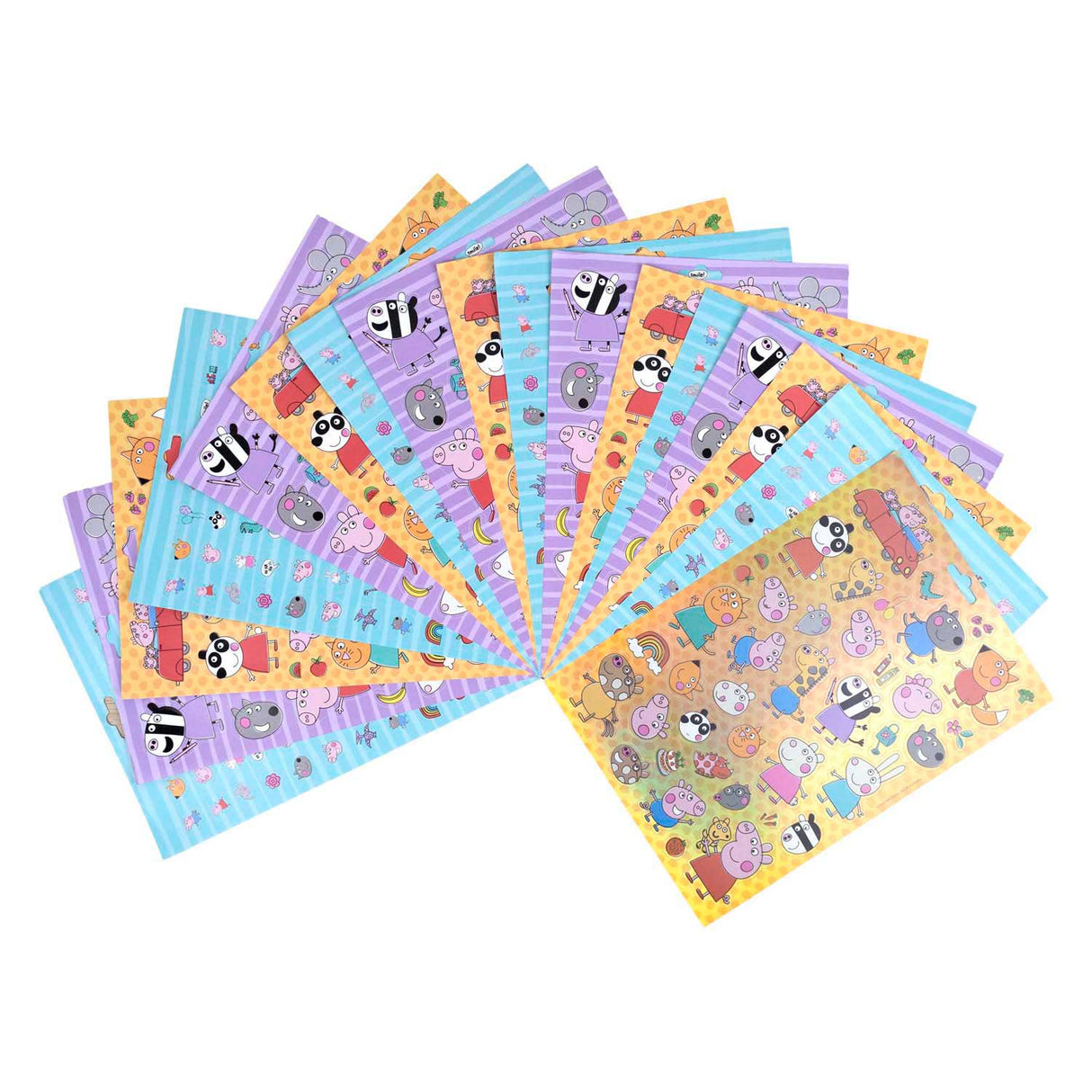 Feuilles d'autocollants Undercover Peppa Pig - 1000 pcs.