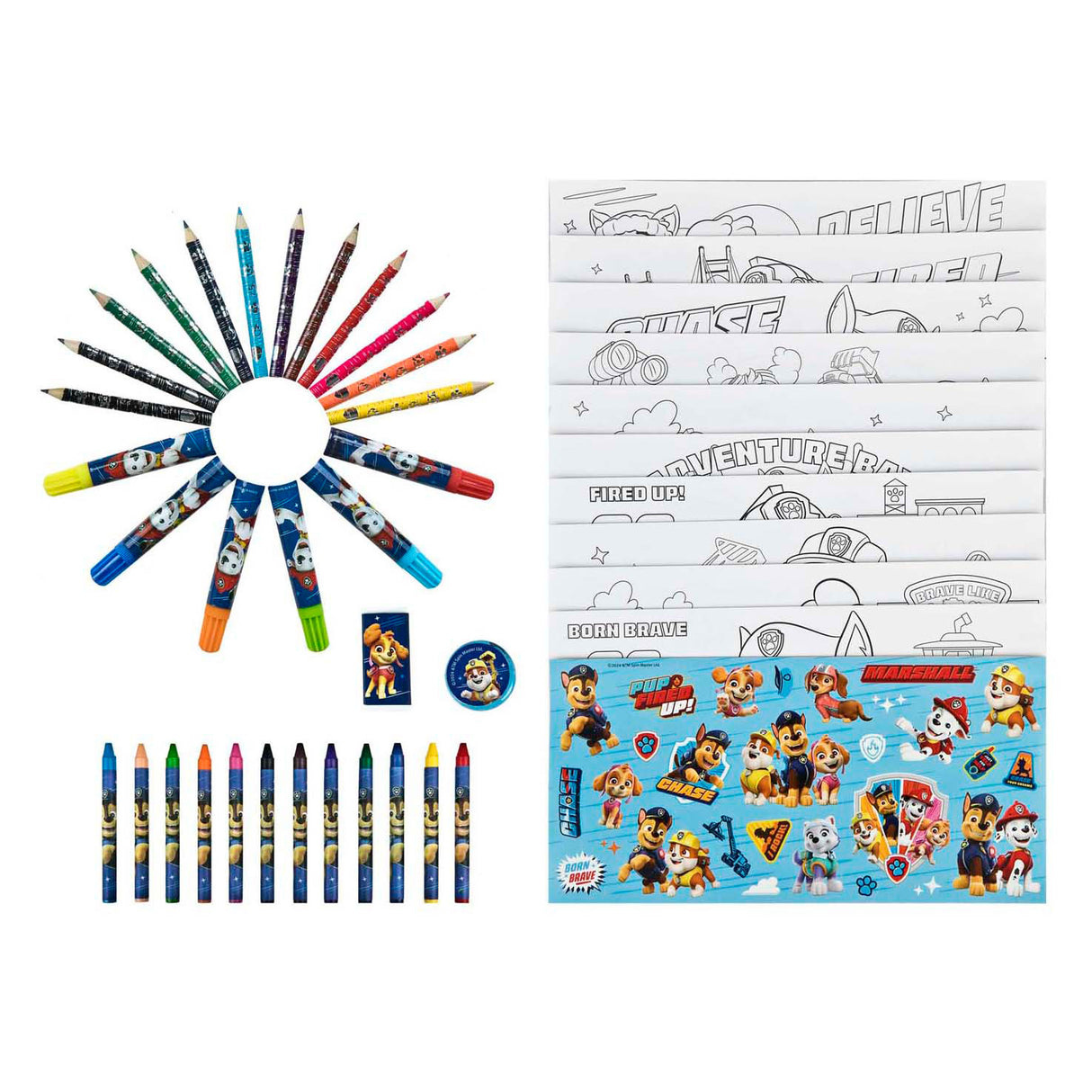 Trousse de coloriage Paw Patrol - 44 pcs.