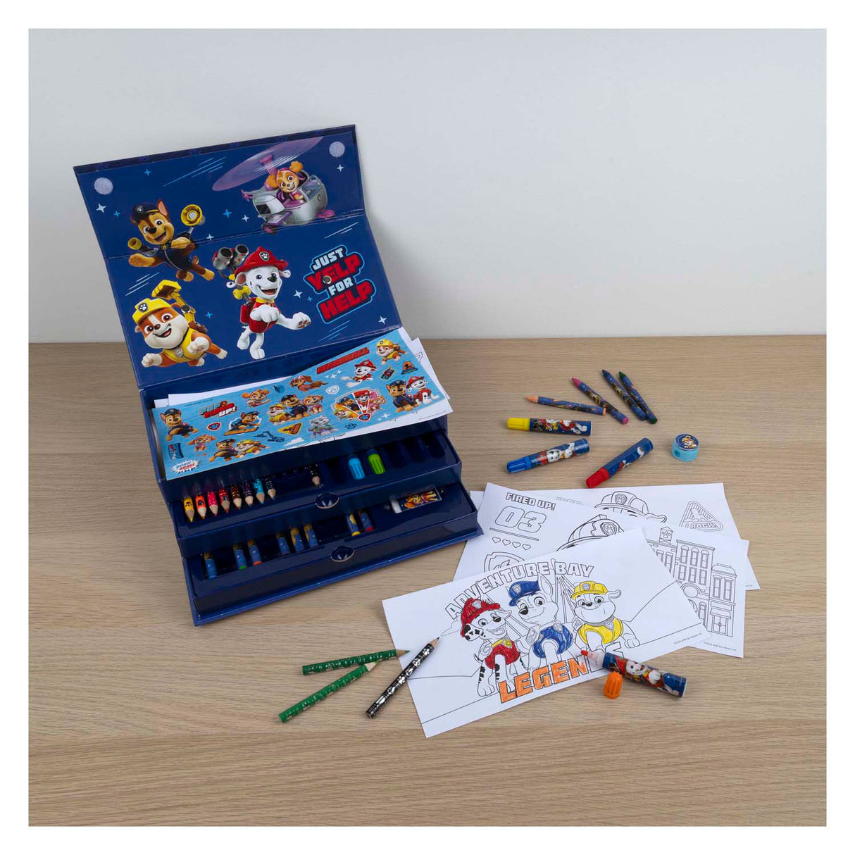 Trousse de coloriage Paw Patrol - 44 pcs.