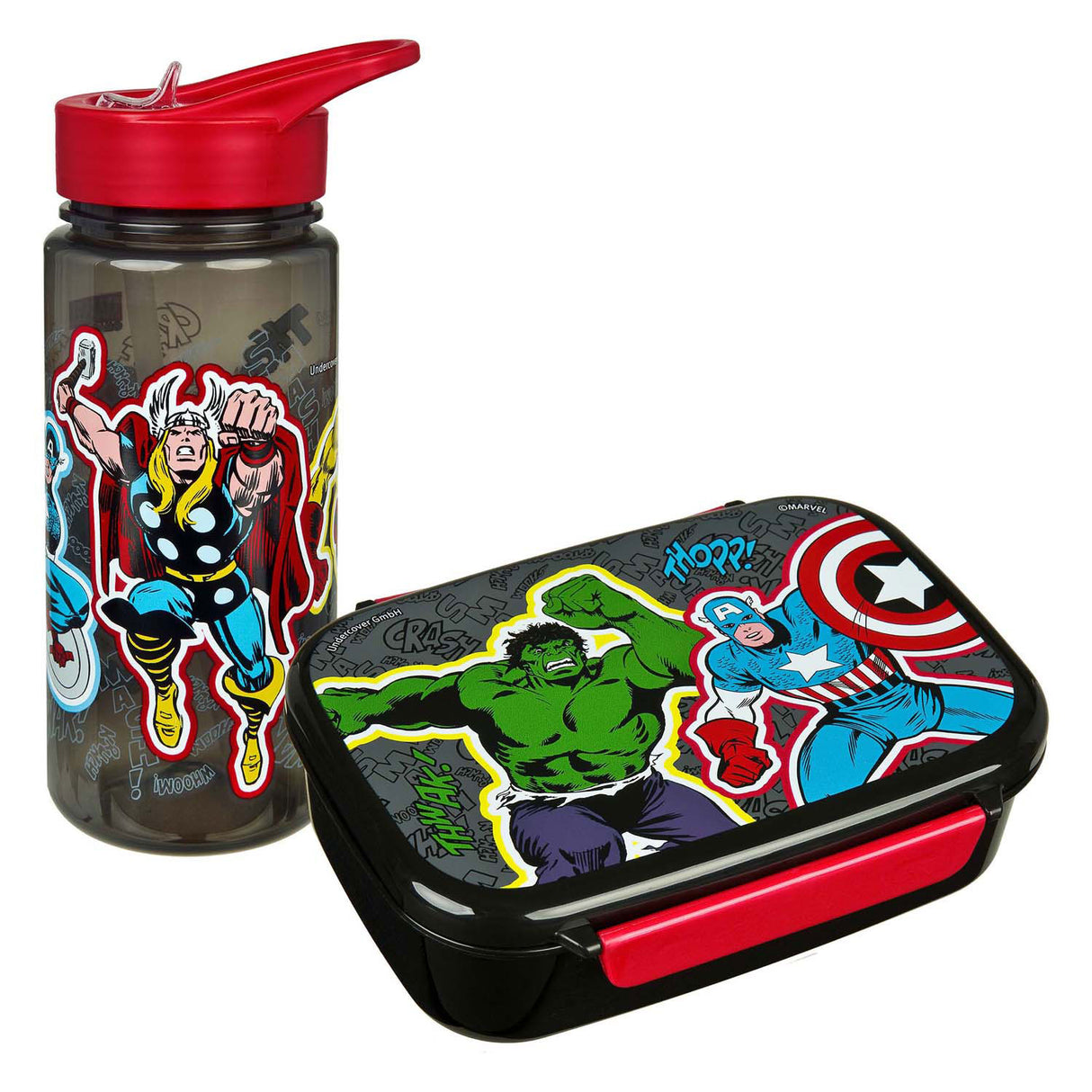 Ensemble boîte à lunch et gobelet Undercover Marvel Avengers