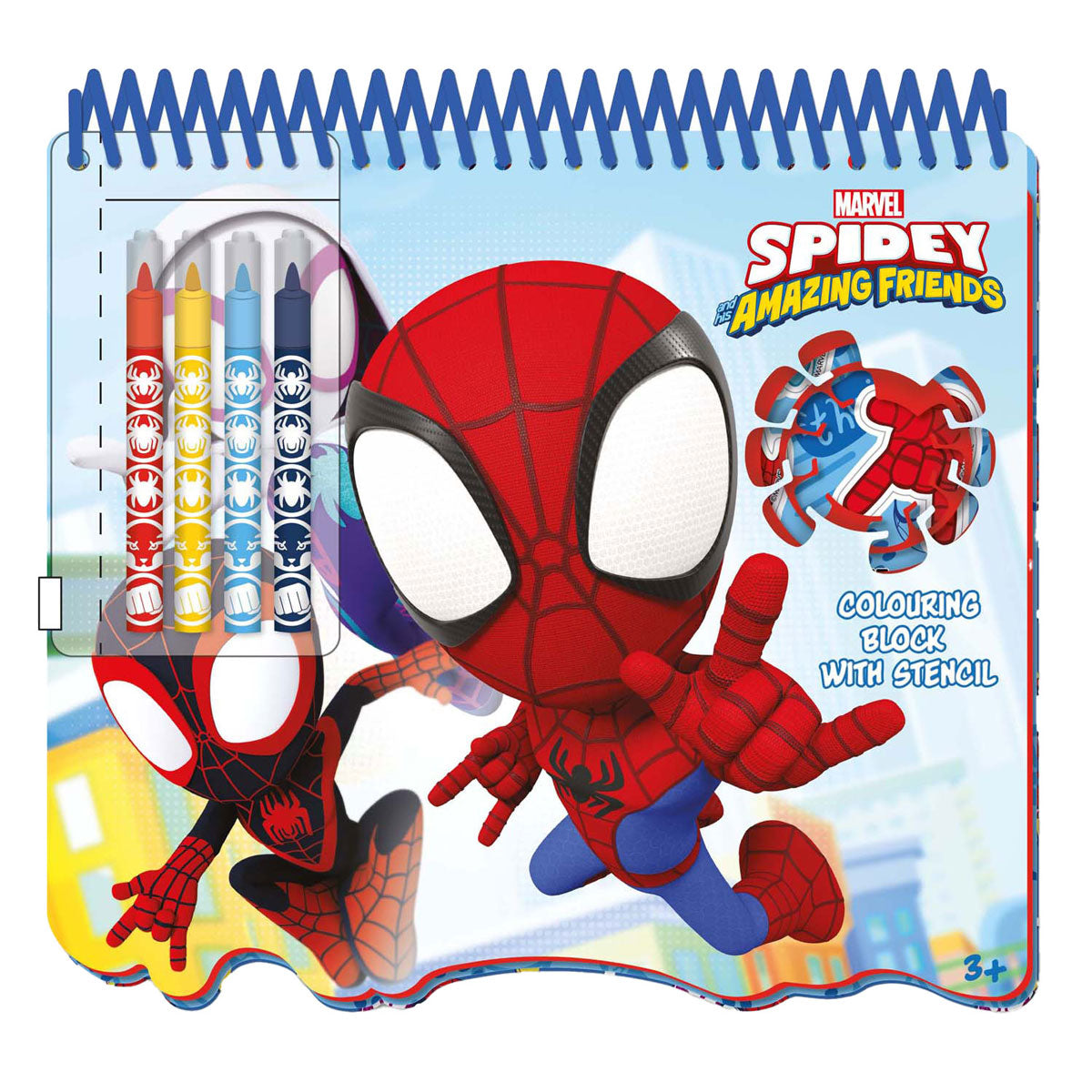 Bloc de dessin au pochoir Spidey