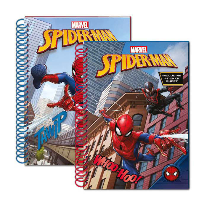 Carnet à paillettes Spiderman