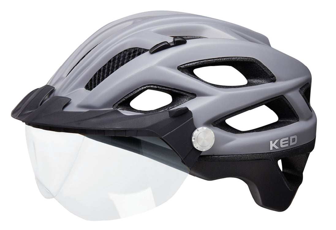 Casque de vélo ked Covis Lite M (52-58 cm) tapis noir gris