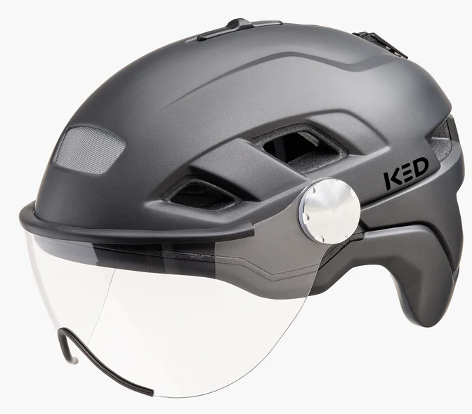 Casque de vélo ked b-fish x-lite m (52-58 cm) Matt métallique noir