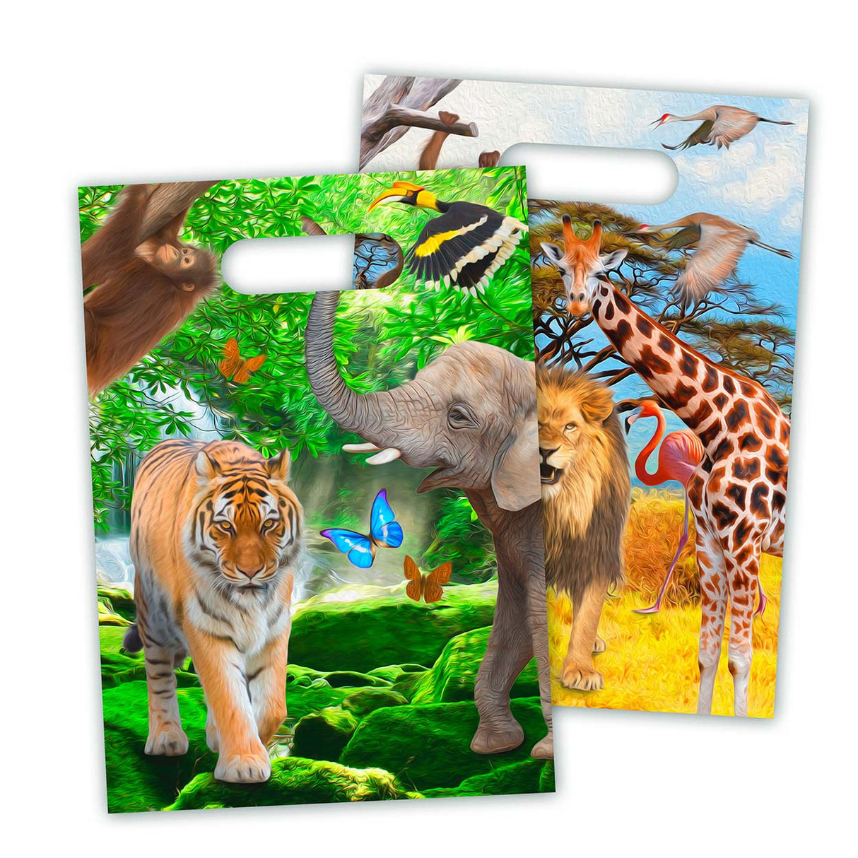 FOLAT BV Safari distribuant des sacs, 8e.