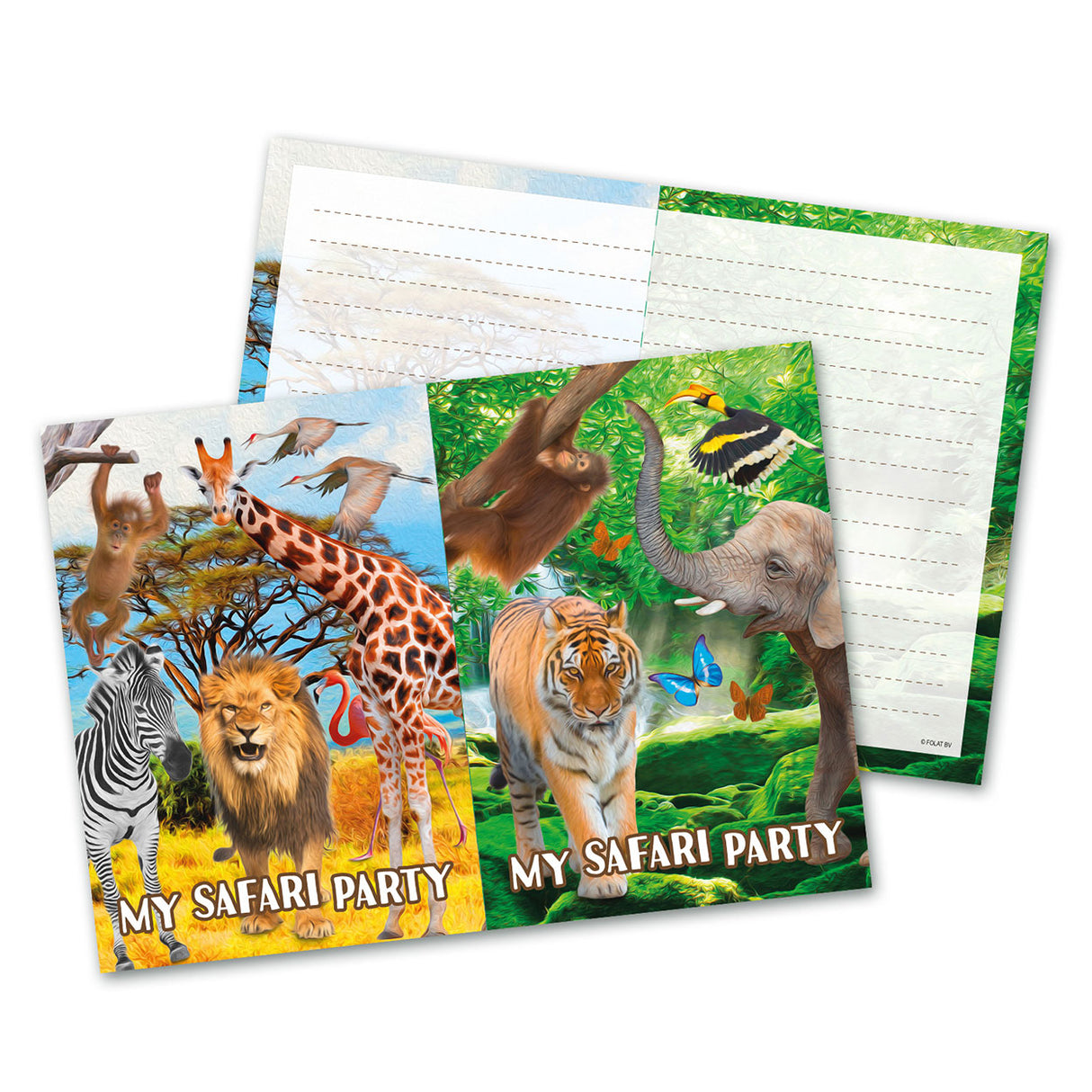 FOLAT BV Safari Invitations, 8e.