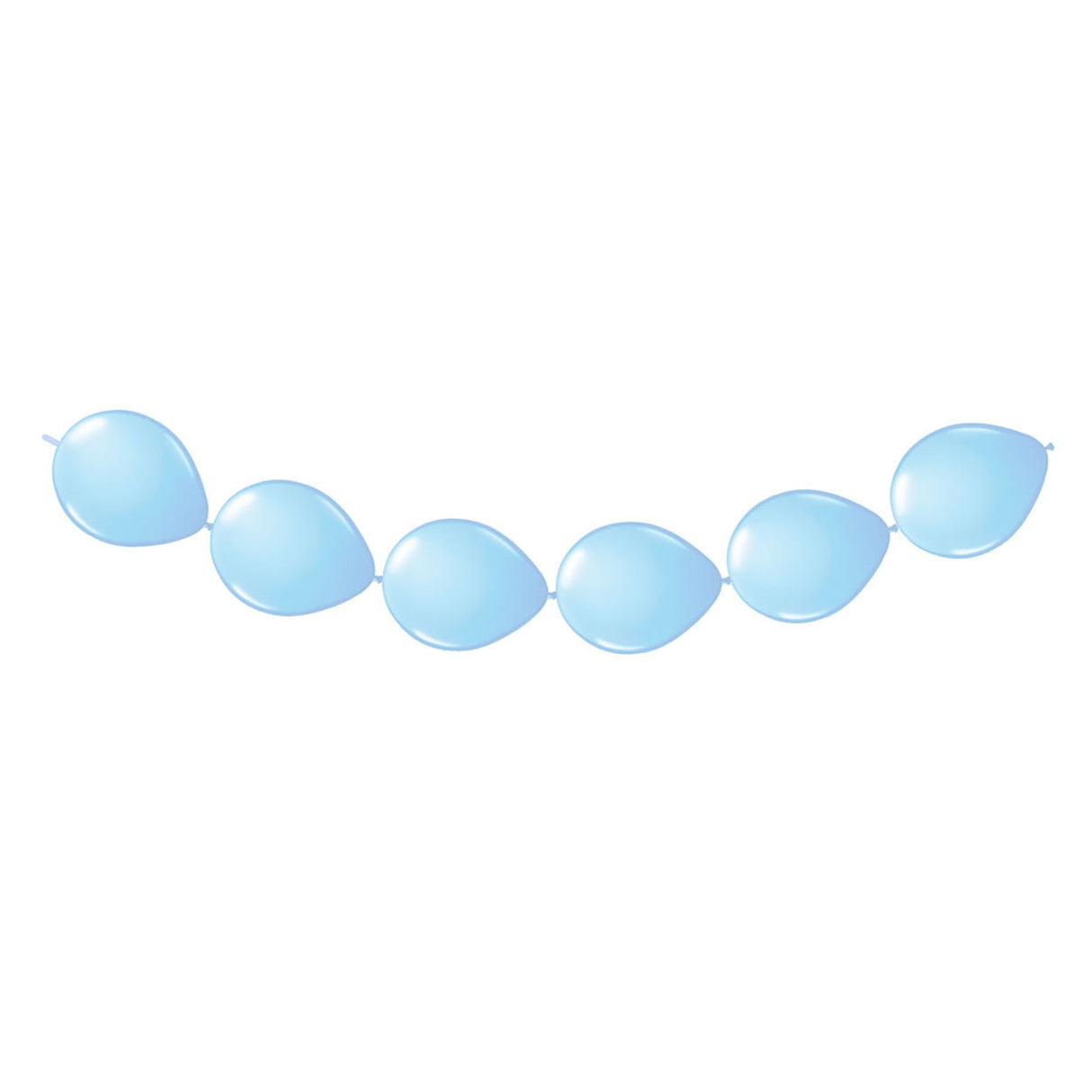 Folat bv ballons bouton bleu clair, 8 pcs.