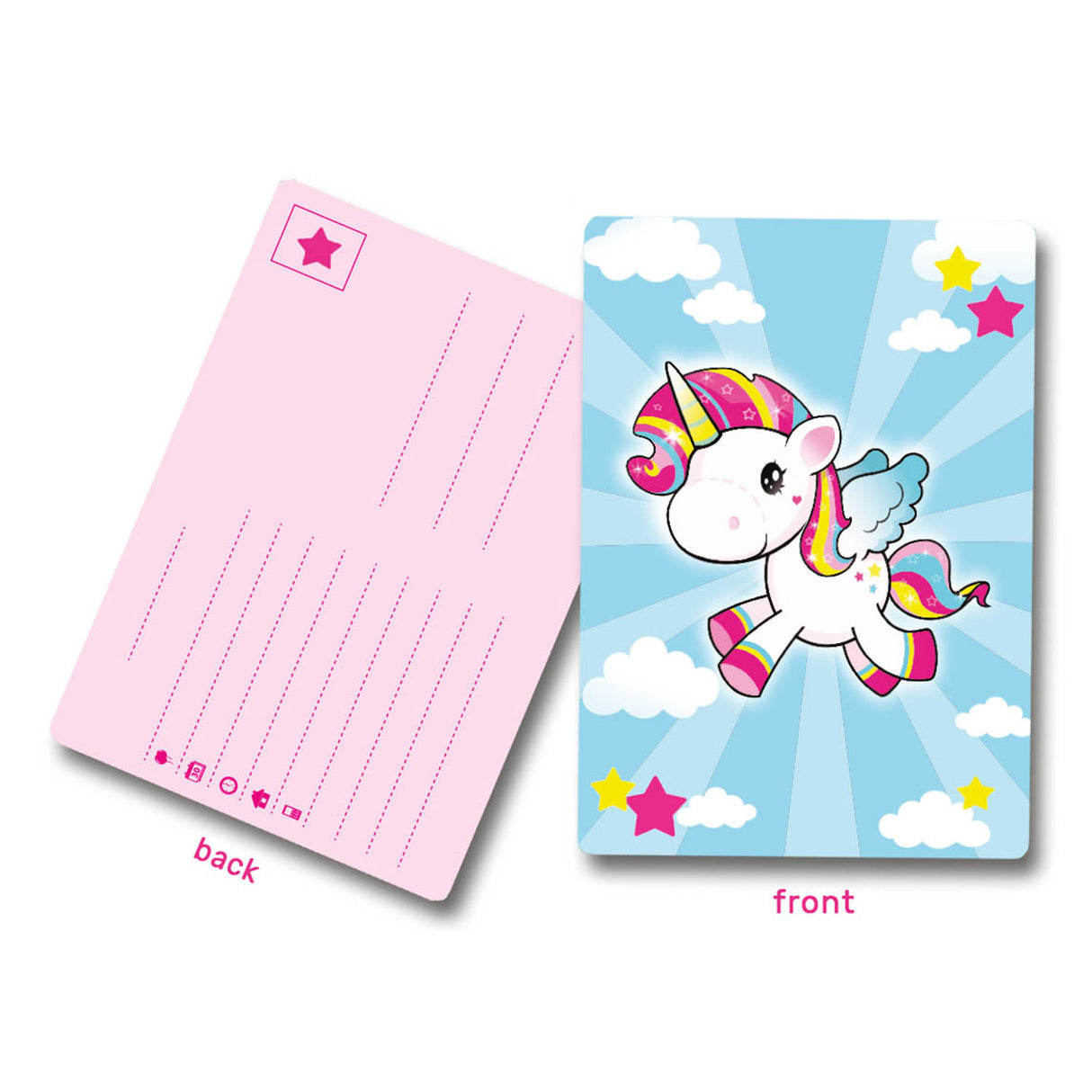 Folat bv invitations licorne, 8 pcs.