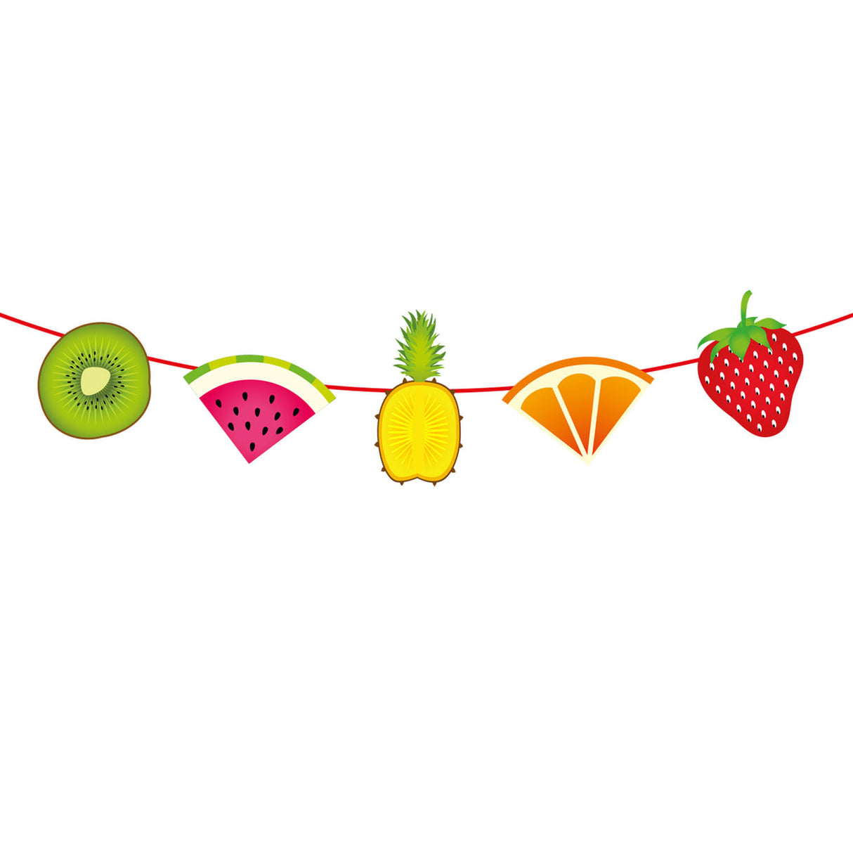 Folat bv guirlande de fruits tropicaux, 6 mtr.