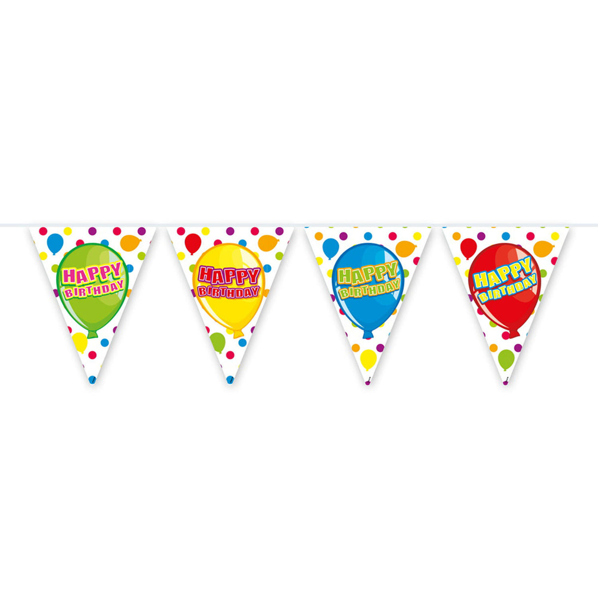 Folat bv ligne de drapeau joyeux anniversaire, 6mtr.
