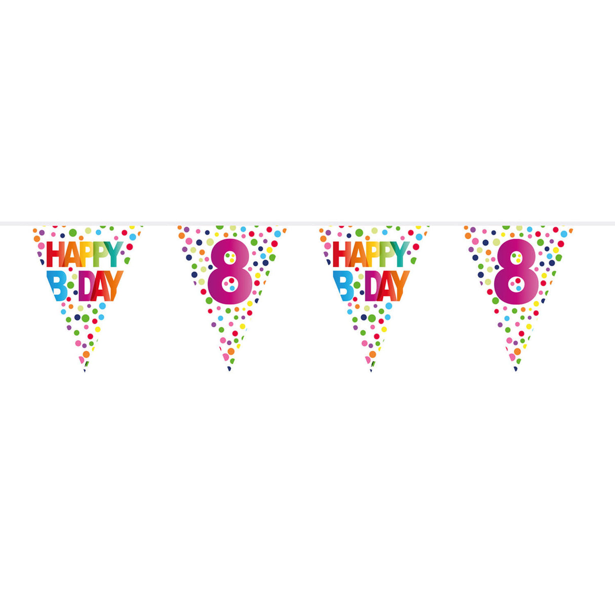 Folat bv flag line confettis 8 ans, 10 mètres.