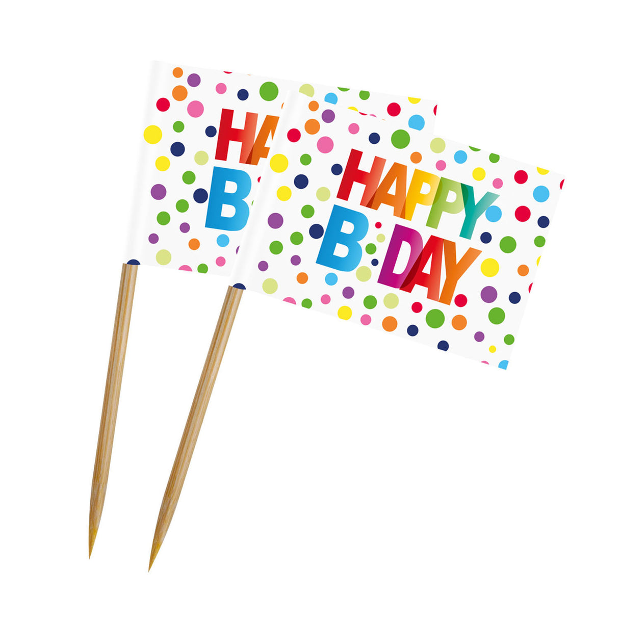 Folat bv bâtons de fête joyeux anniversaire, 50 pcs.