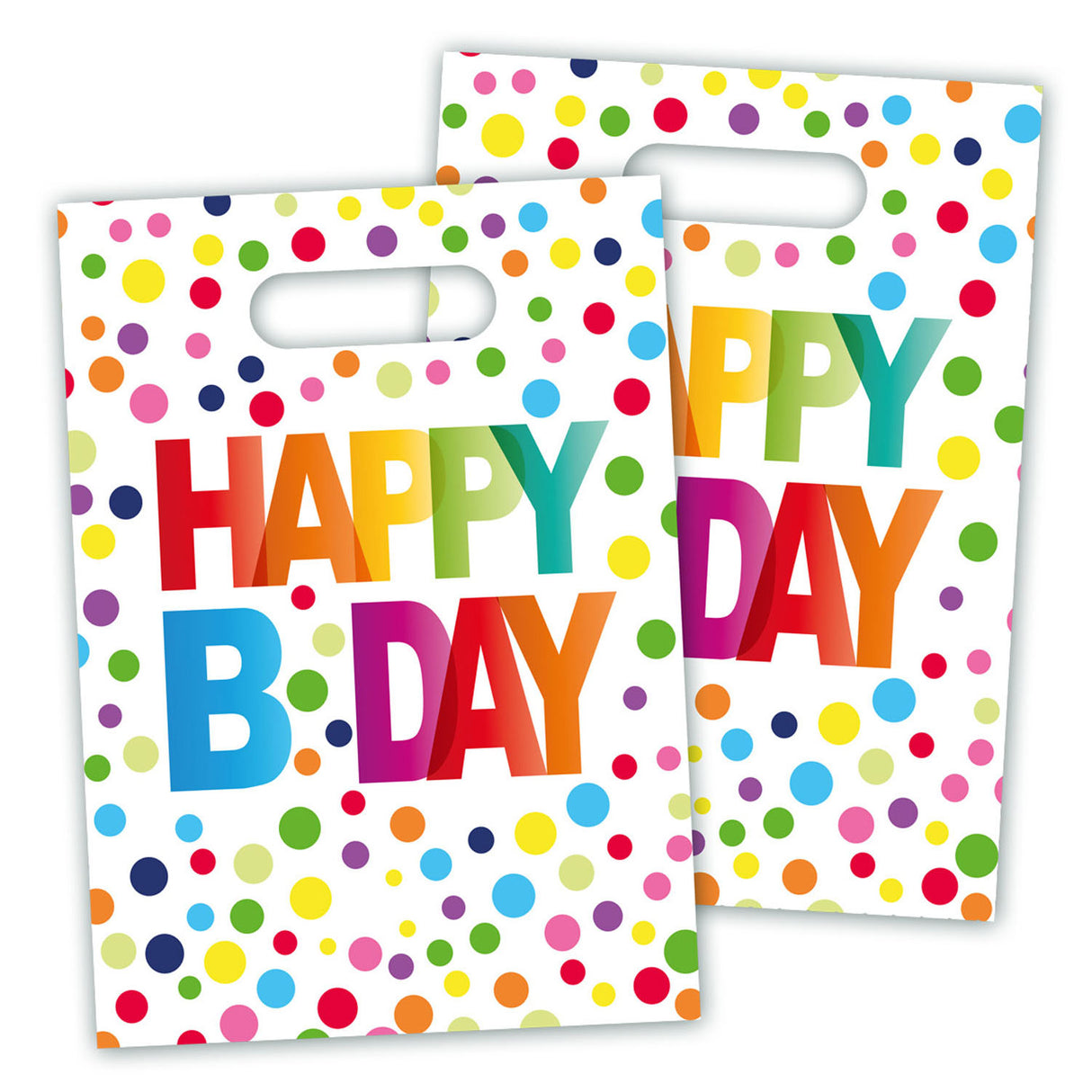 Folat bv sacs distributeurs de confettis joyeux anniversaire, 8 pcs.