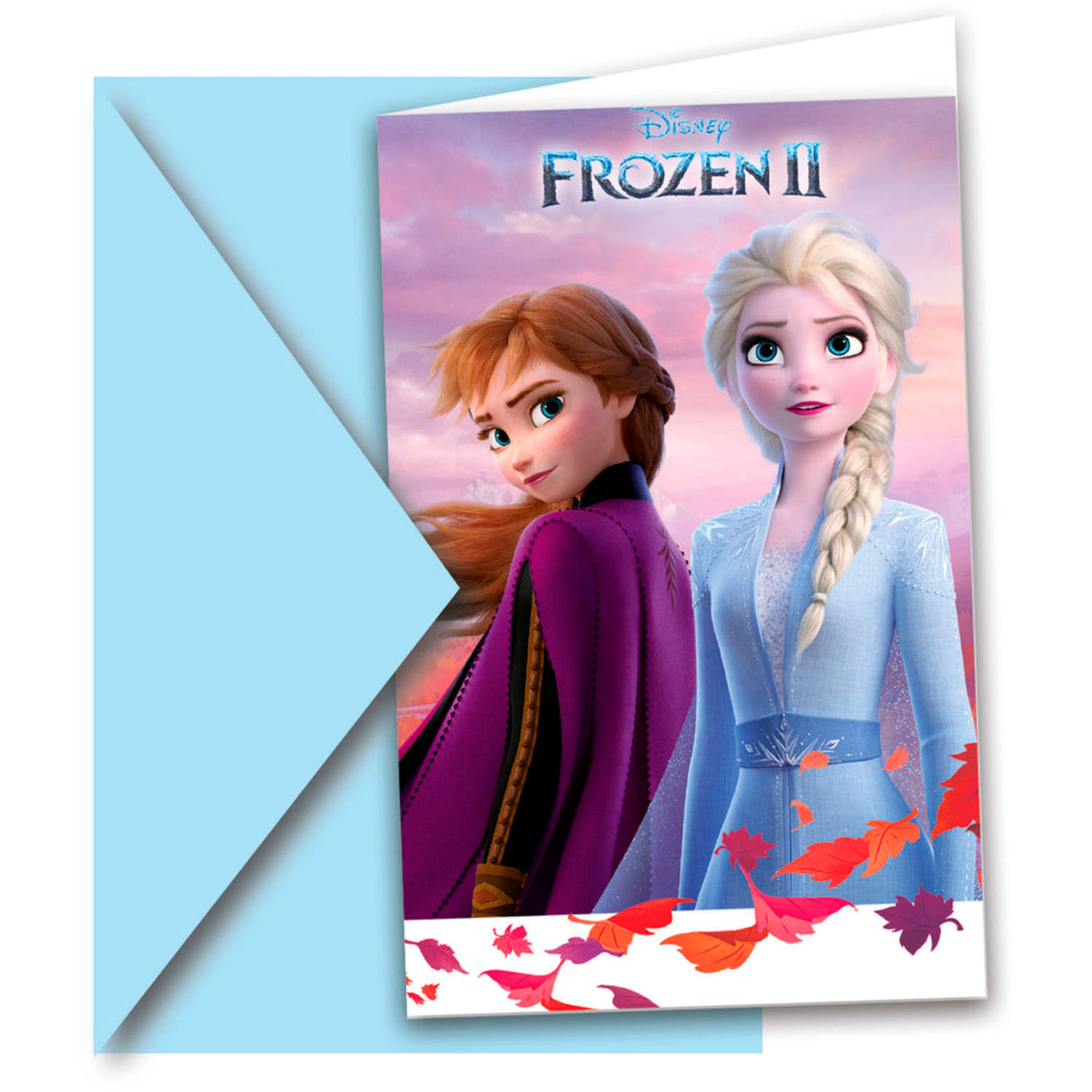 Folat bv Disney La Reine des Neiges 2 invitations, 6 pcs.