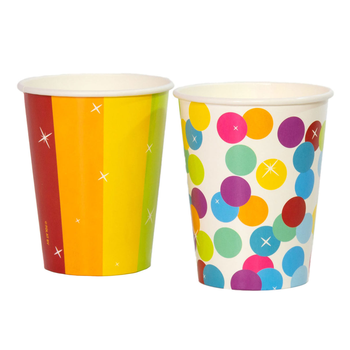 Folat bv joyeux anniversaire tasses, 6 pcs.