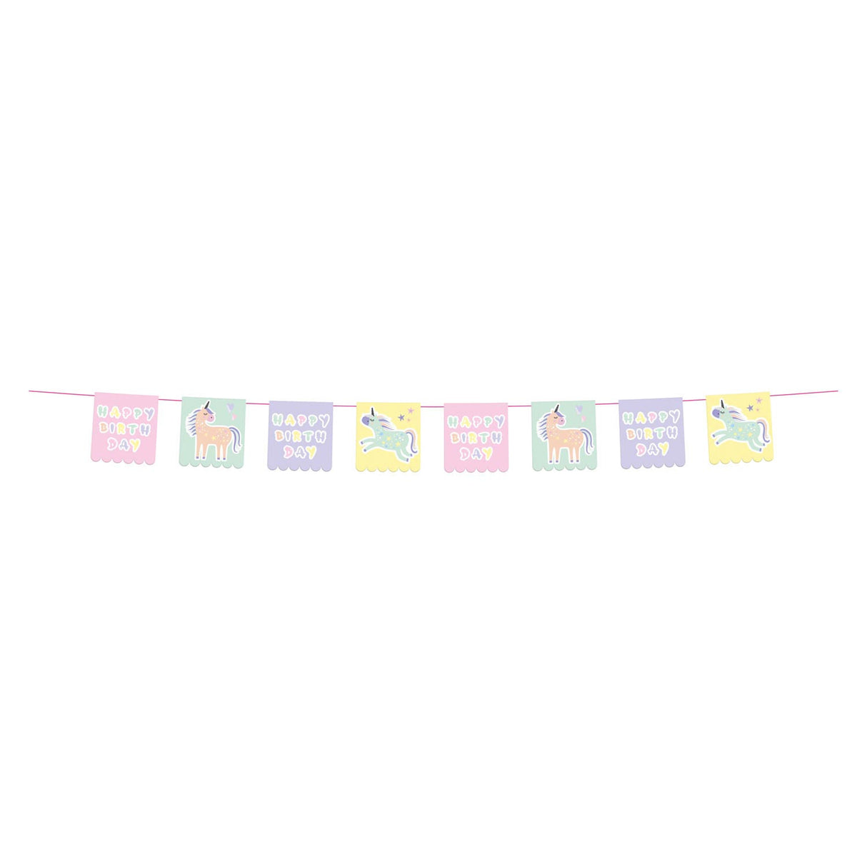 Folat bv ligne de drapeau licornes arc-en-ciel, 6m