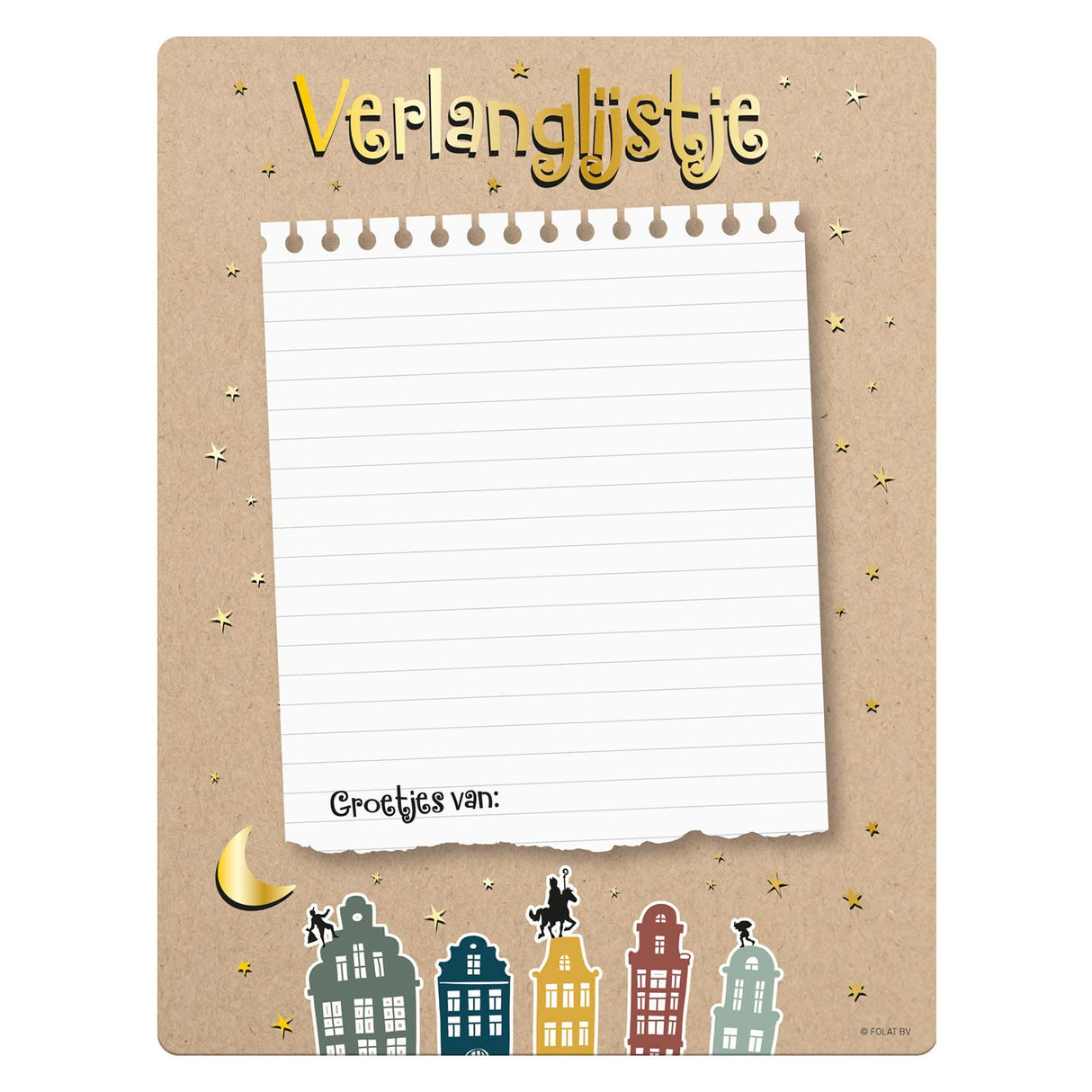 Liste de souhaits Folat bv Sinterklaas, 4 pcs.