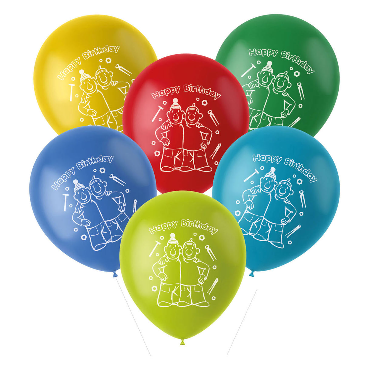 Folat bv voisin ballons voisin, 6 pcs.