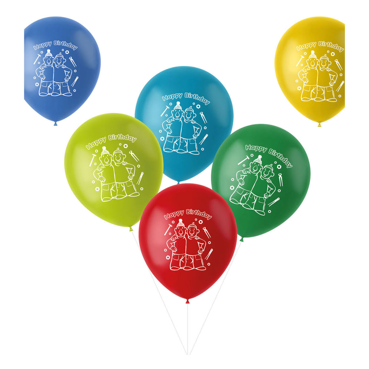 Folat bv voisin ballons voisin, 6 pcs.