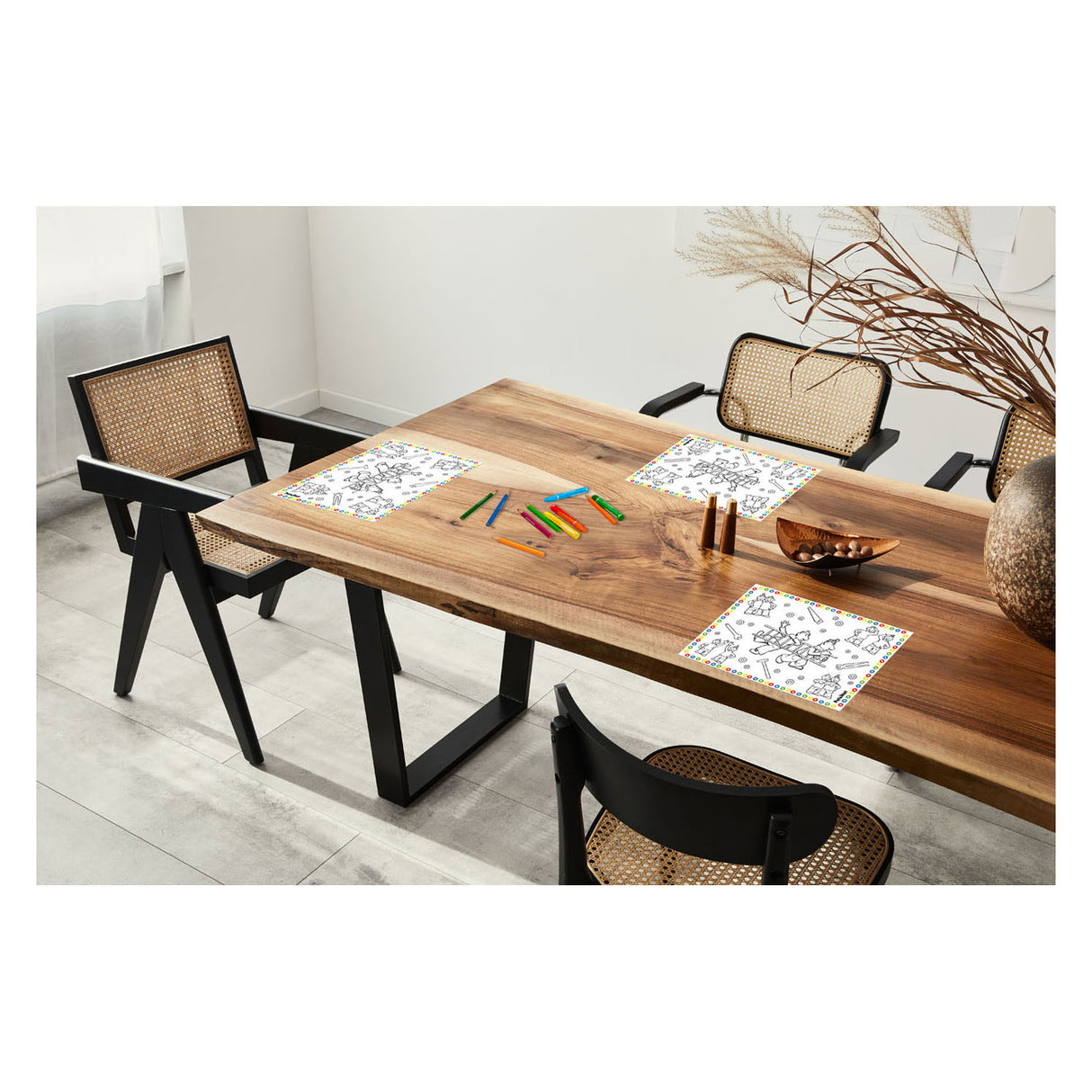 Folat bv voisin voisin sets de table pages à colorier, 6 pcs.