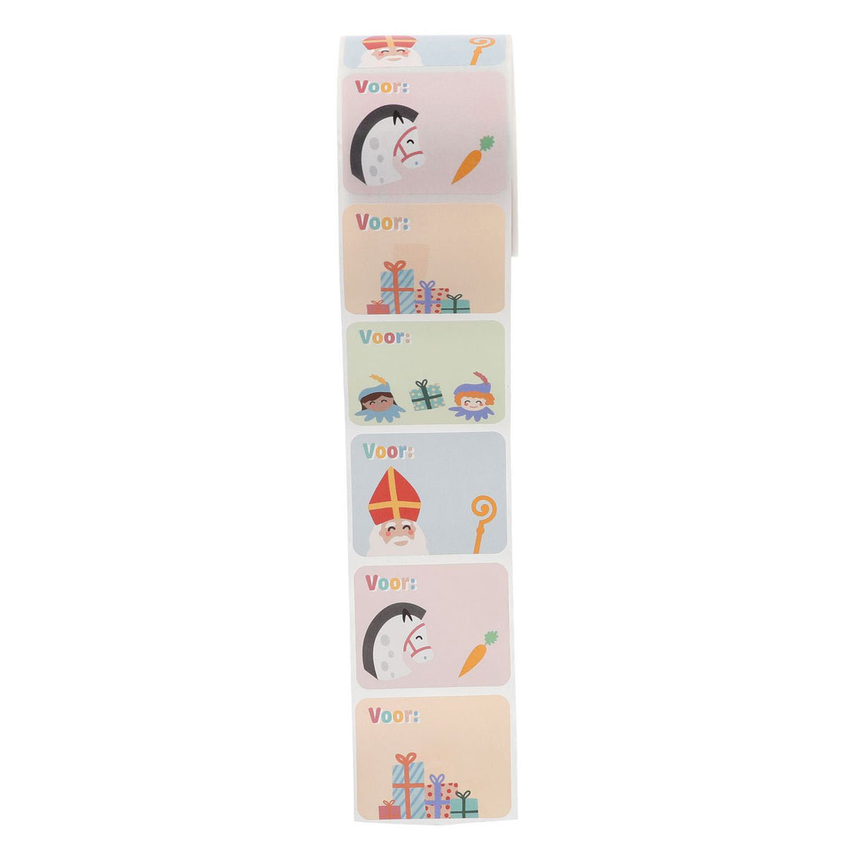 Folat bv autocollants nominatifs Saint Nicolas et Pieten, 50 pcs.