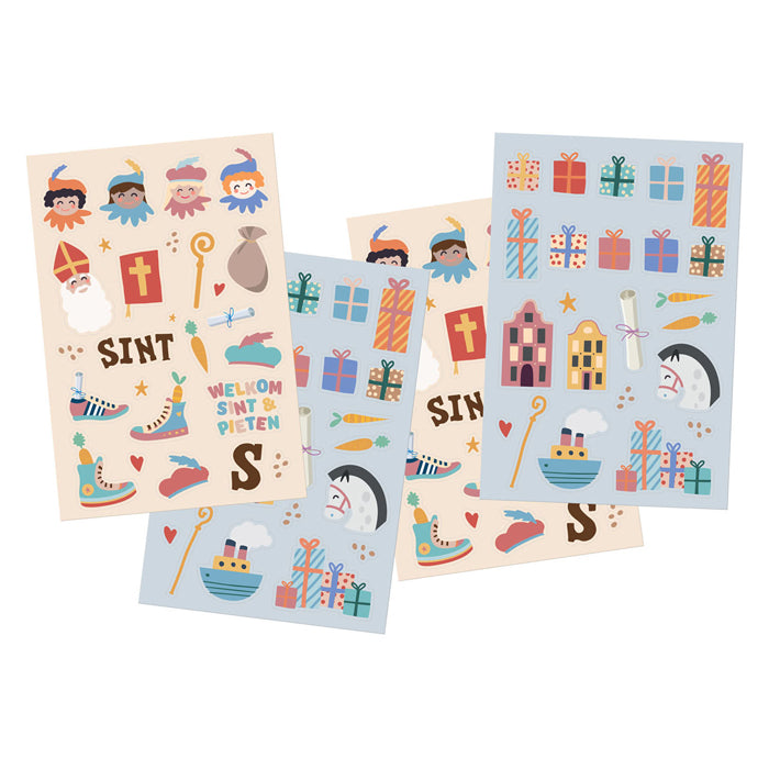 Folat bv autocollants figurines Sinterklaas, 49 pcs.