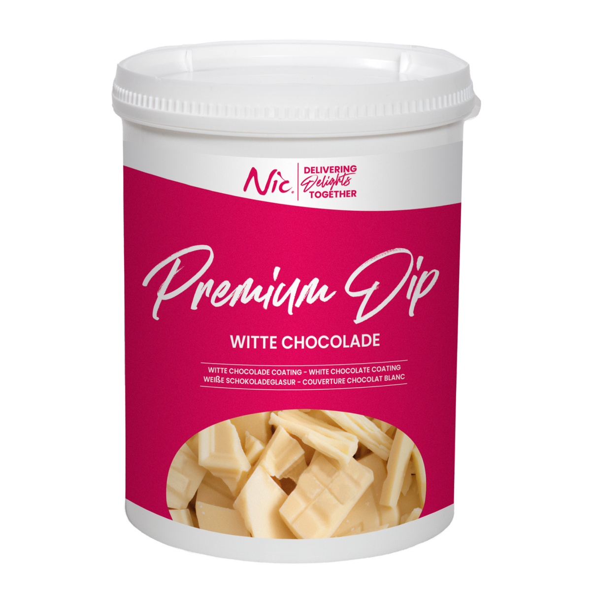 Chocolat blanc Nic premium dip (1,2kg)