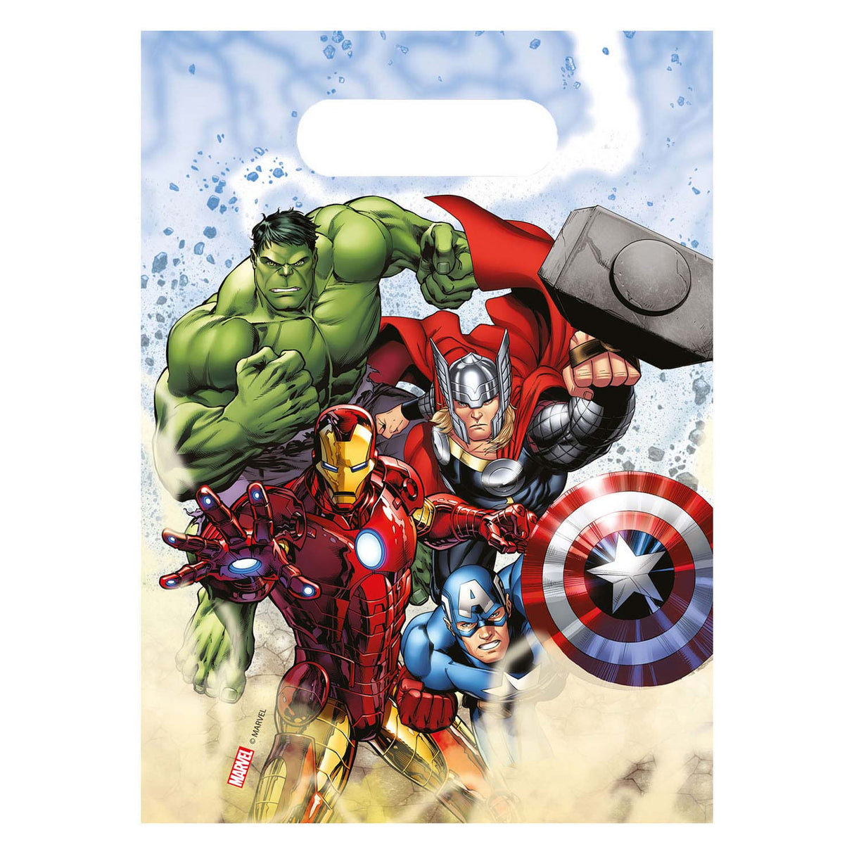 Sacs de fête en papier Globos FSC Avengers Infinity Stones, 6 pcs.
