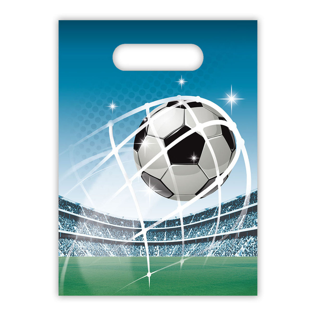 Globos sacs de fête fans de football, 6 pcs.