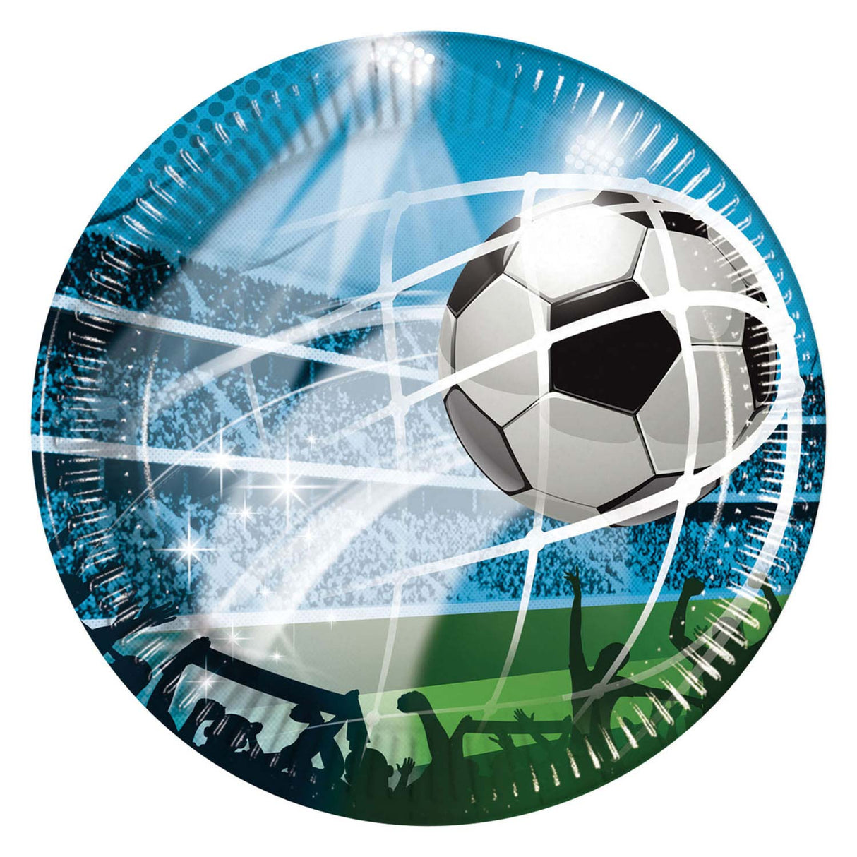 Assiettes en papier Globos fsc fans de football, 8 pcs.