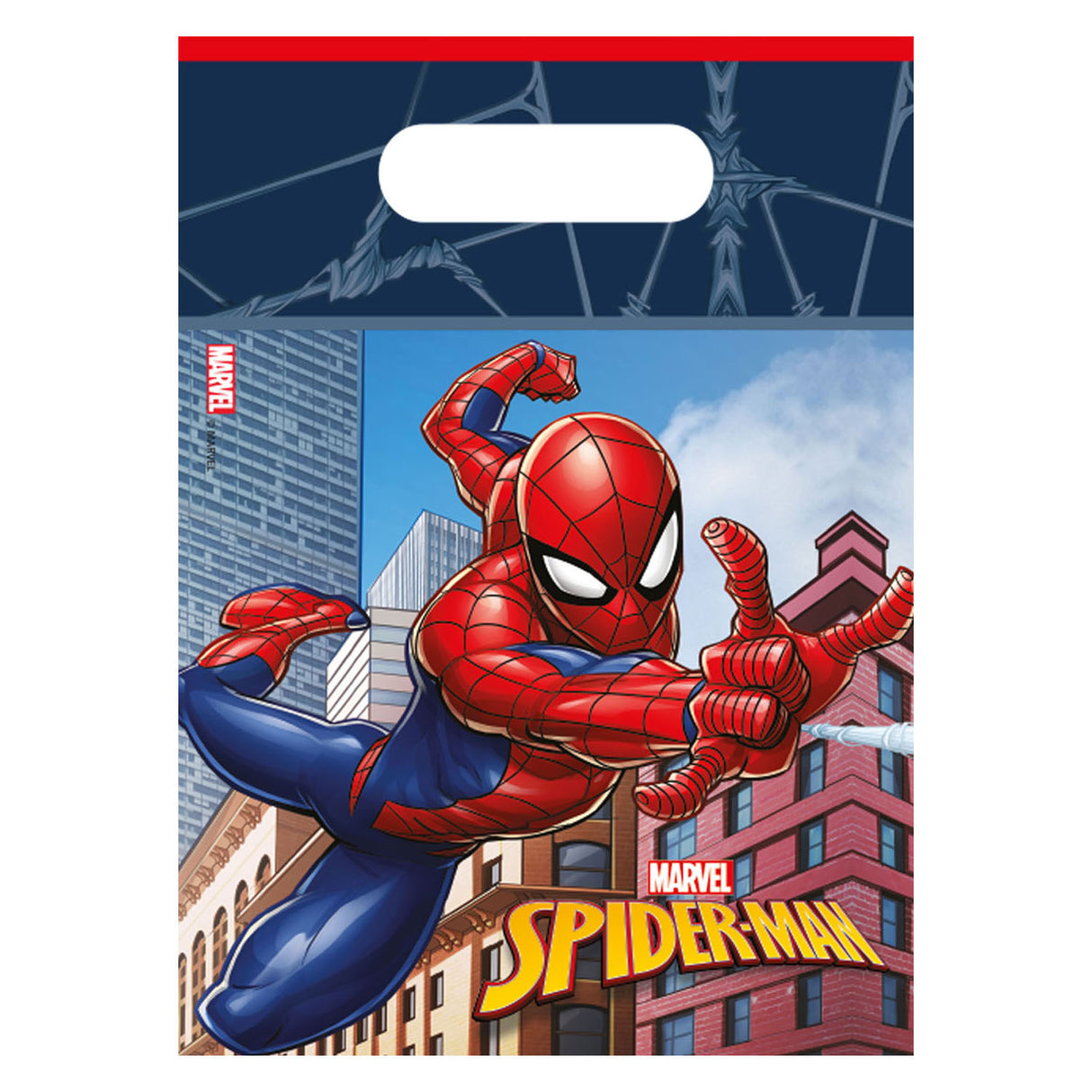 Sacs de fête de papier de Globos Sacs Spider-Man Crime Fighter, 6e.