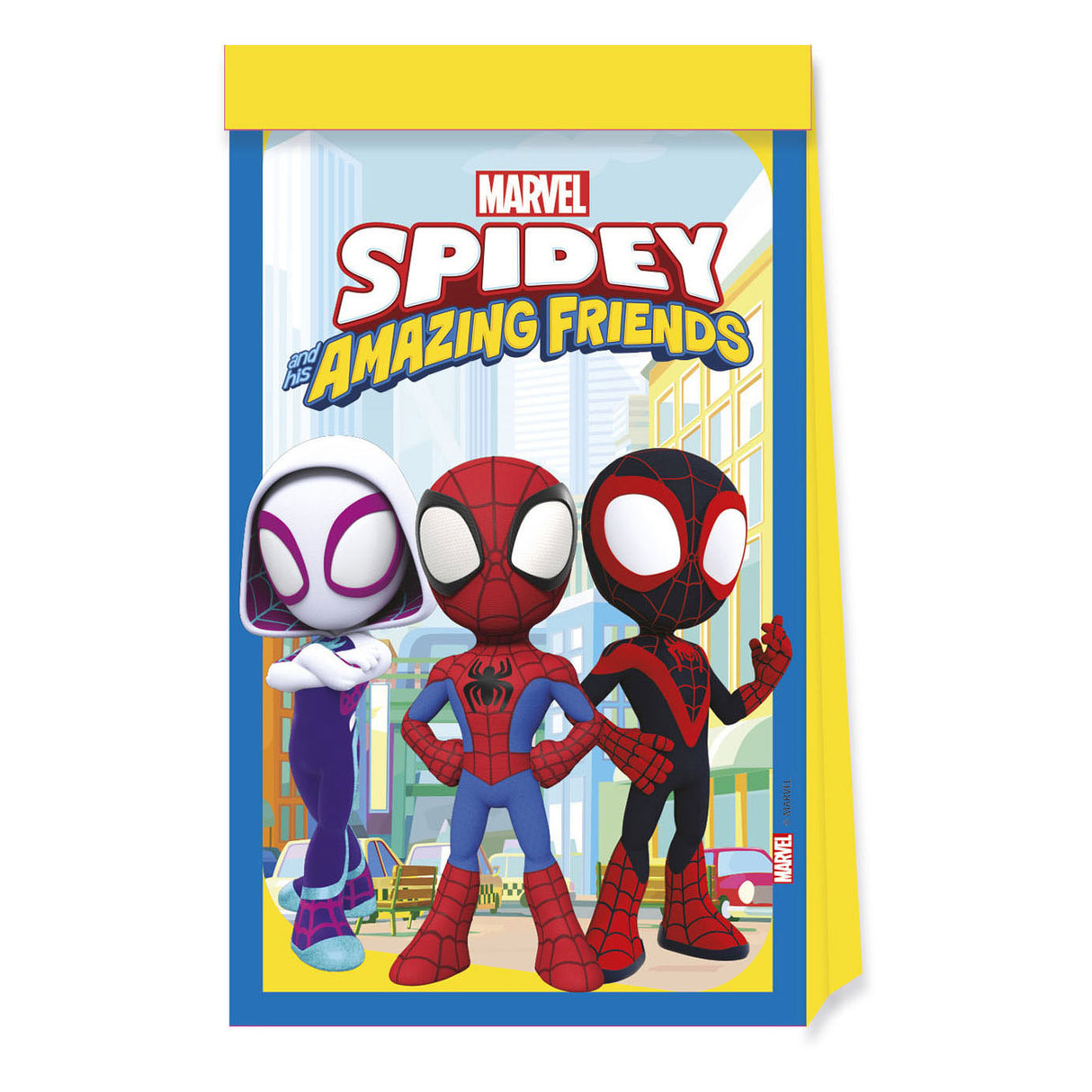 Sacs de fête en papier Globos FSC Spidey, 4 pcs.
