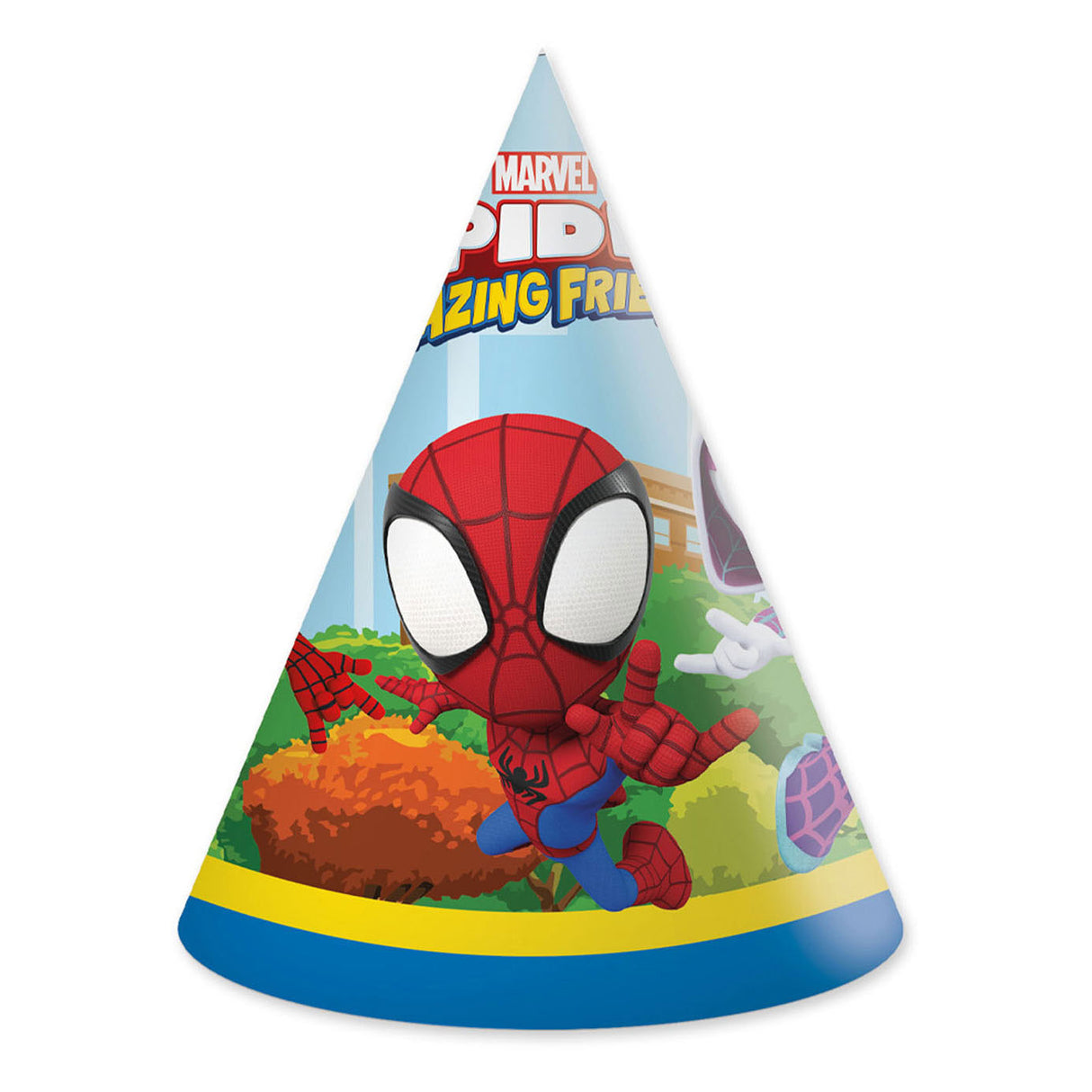 Chapeaux en papier Globos fsc spidey, 6 pcs.
